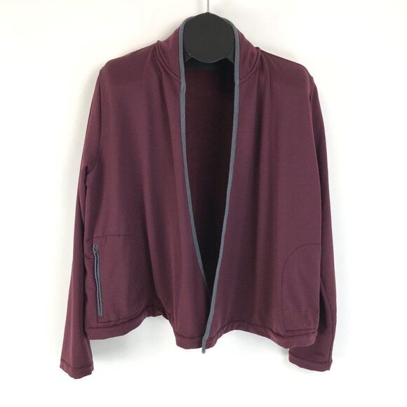 Woolrich Open Front Jacket Women’s Size XL Pockets Wool Blend Stretch Outdoor - Picture 1 of 16
